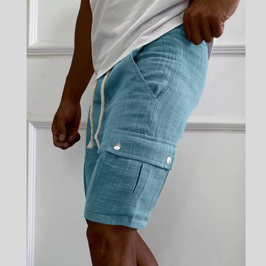 Men's Full Size Drawstring Casual Cargo Shorts Plus Size