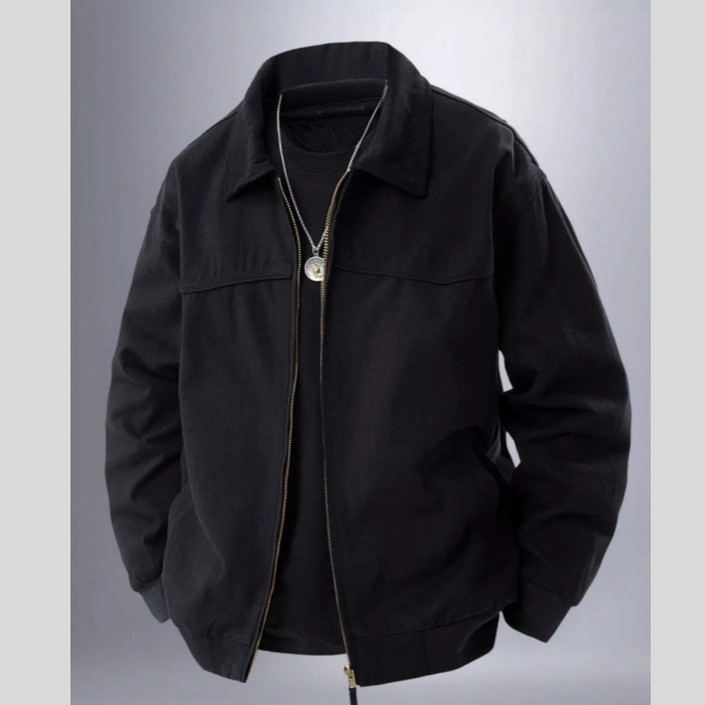 Classic Zip Front Jacket for Men
