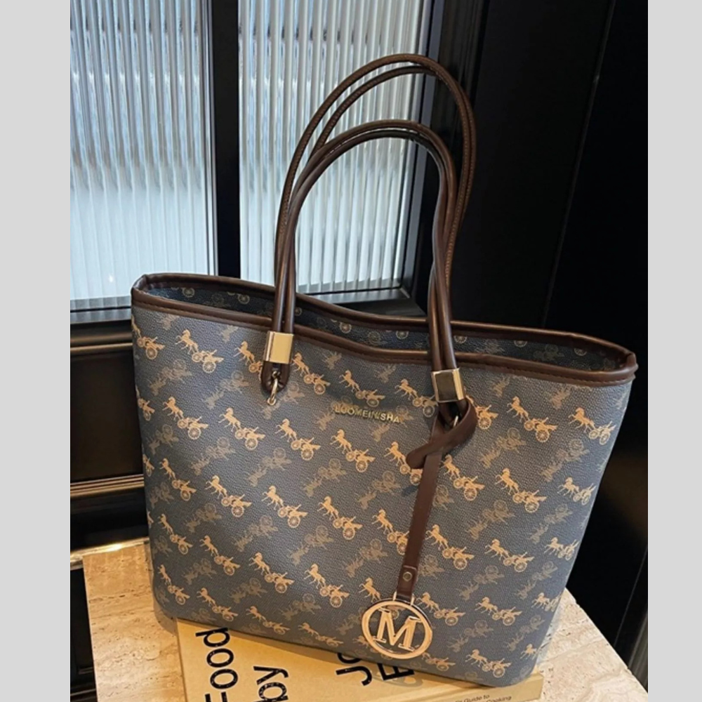 Printed Tote Shoulder Bag
