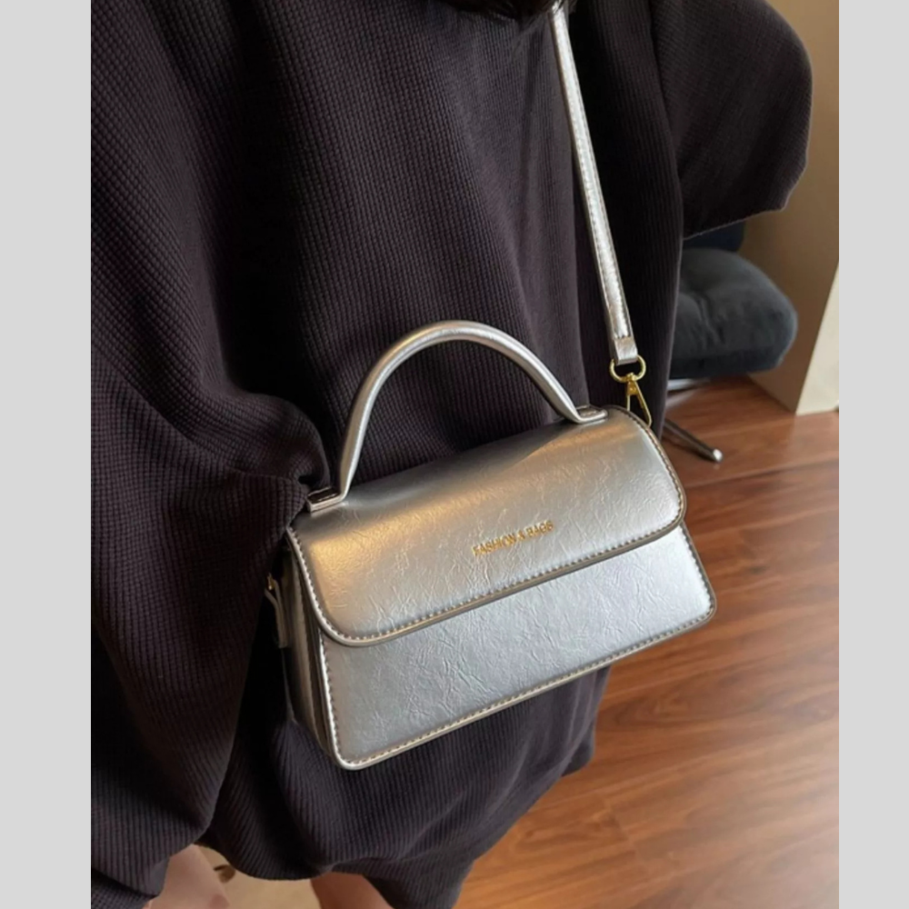 Top Handle Flap Crossbody Bag