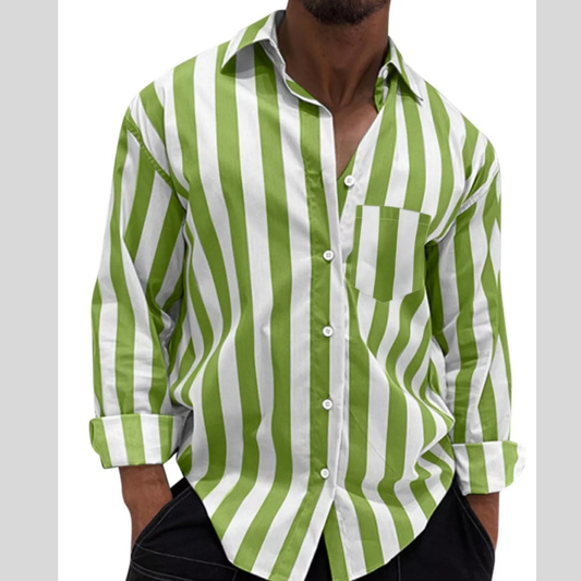 Men's Button Up Long Sleeve Casual Shirt