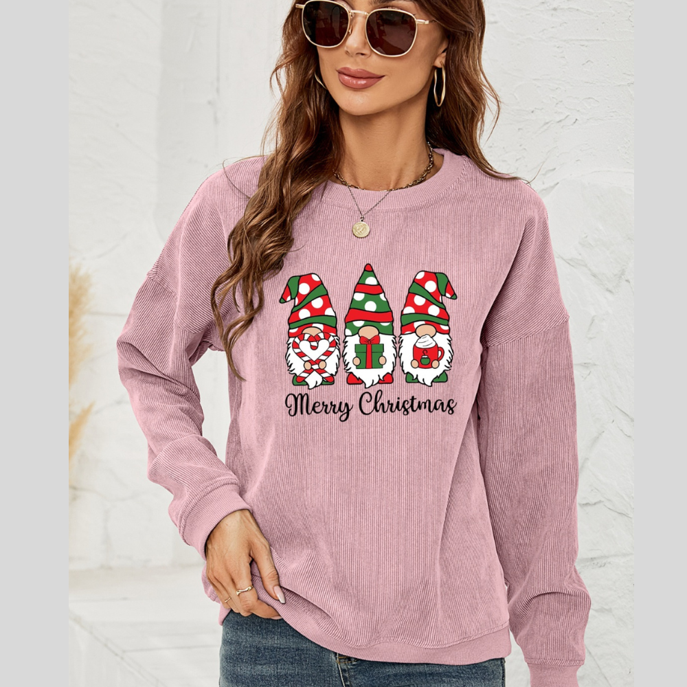 MERRY CHRISTMAS Graphic Casual Sweatshirt