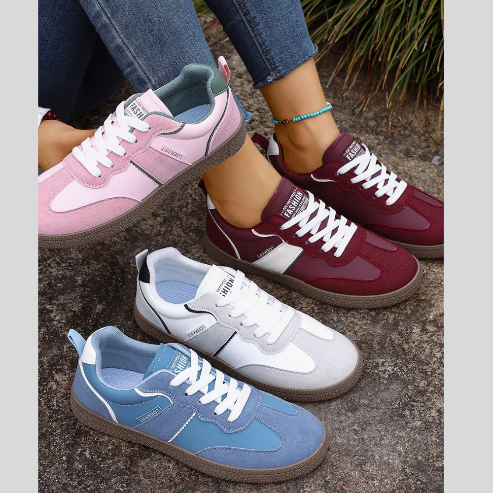 StrideEase Lace-Up Sneakers