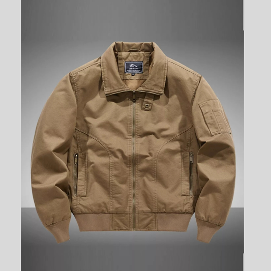 Men's Plus Size Casual Zip Up HarborEdge Bomber Jacket
