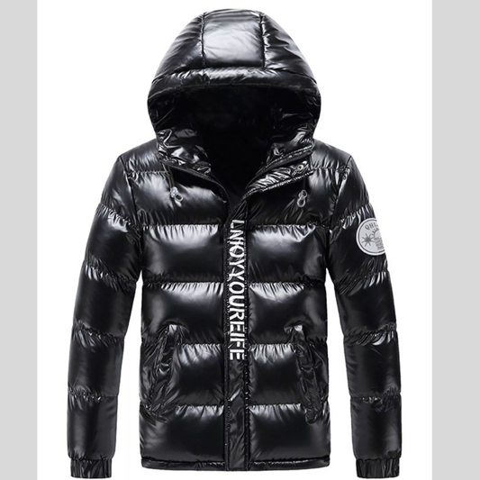 Men's Plus Size Padded Hooded Winter Coat