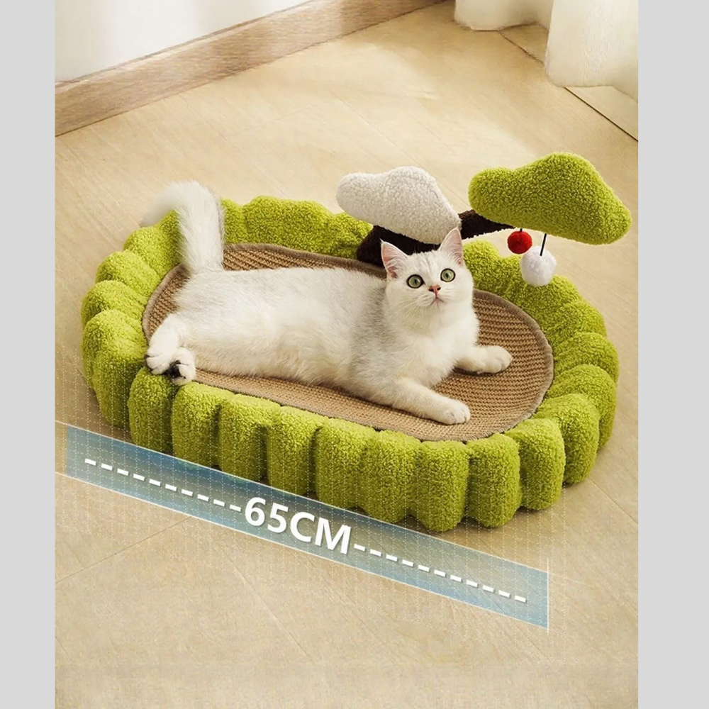 Soft Cat Scratching Post Bed