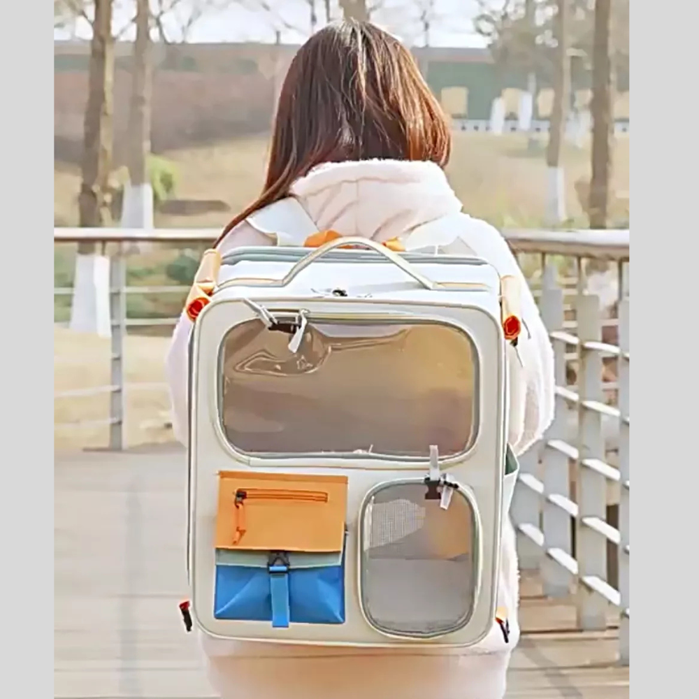 Rolling Pet Carrier with Telescopic Handle