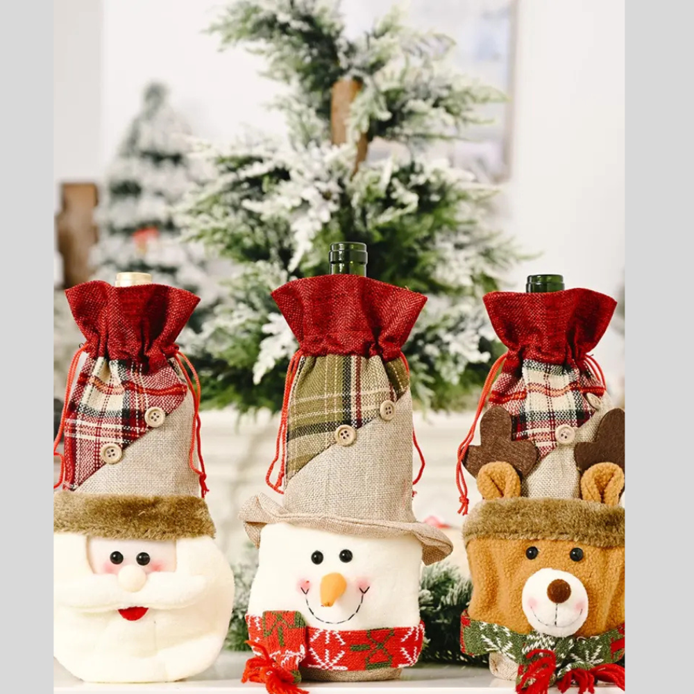 Christmas Wine Bottle Cover