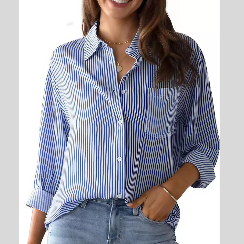 Classic Striped Button-Down Shirt