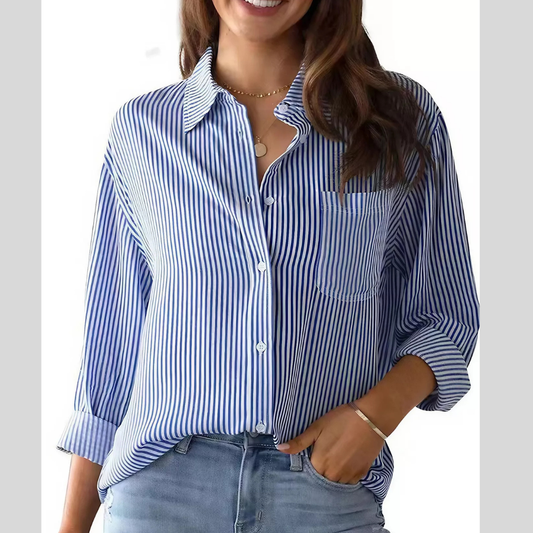Classic Striped Button-Down Shirt