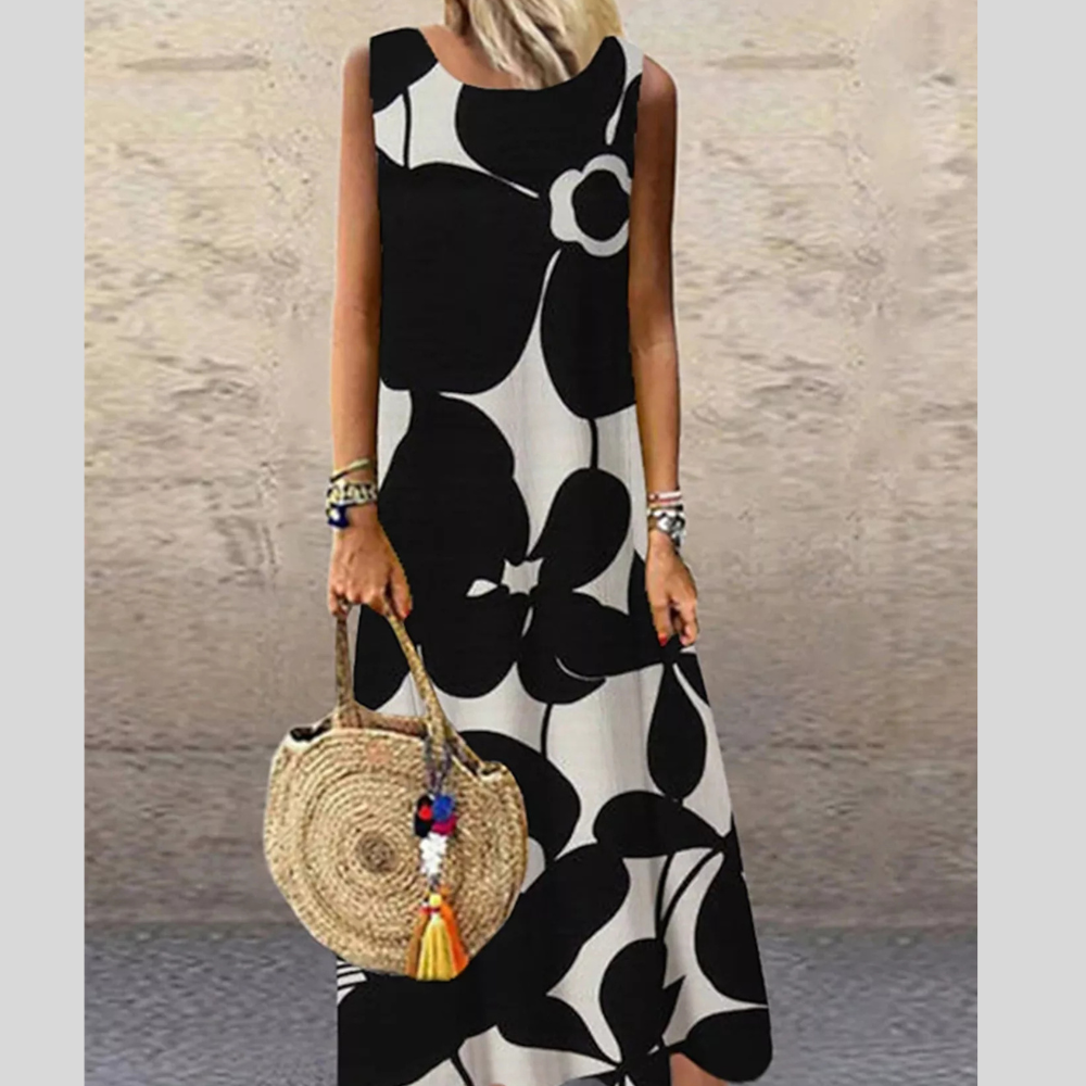 Sleeveless Floral Maxi Dress