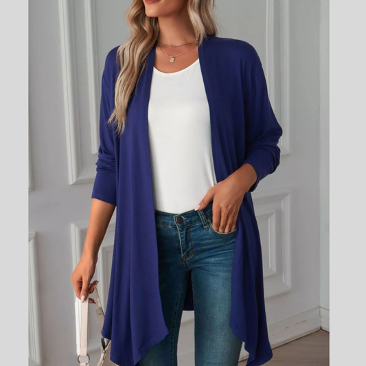 Lightweight Open Front Cardigan