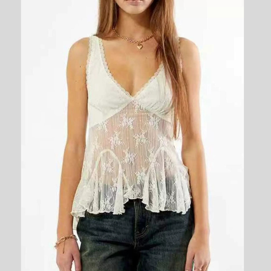 Lace V-Neck Tank