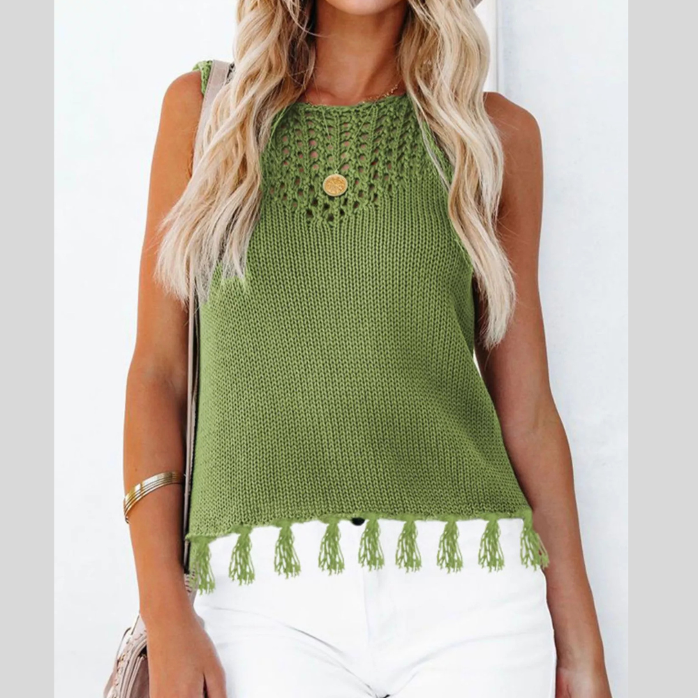 Tassel Knit Tank