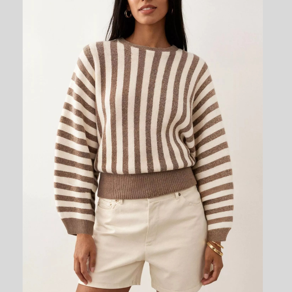 Striped Crew Neck Sweater