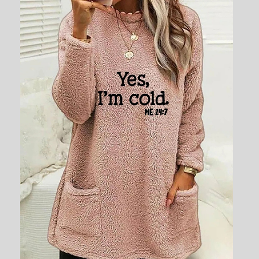 Full Size Letter Long Sleeve Fleece Sweatshirt Plus Size