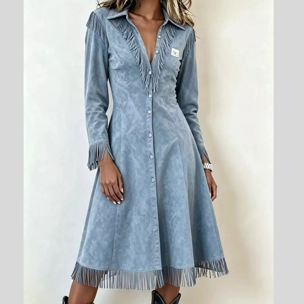 Full Size Fringed Button-Down Outerwear Plus Size
