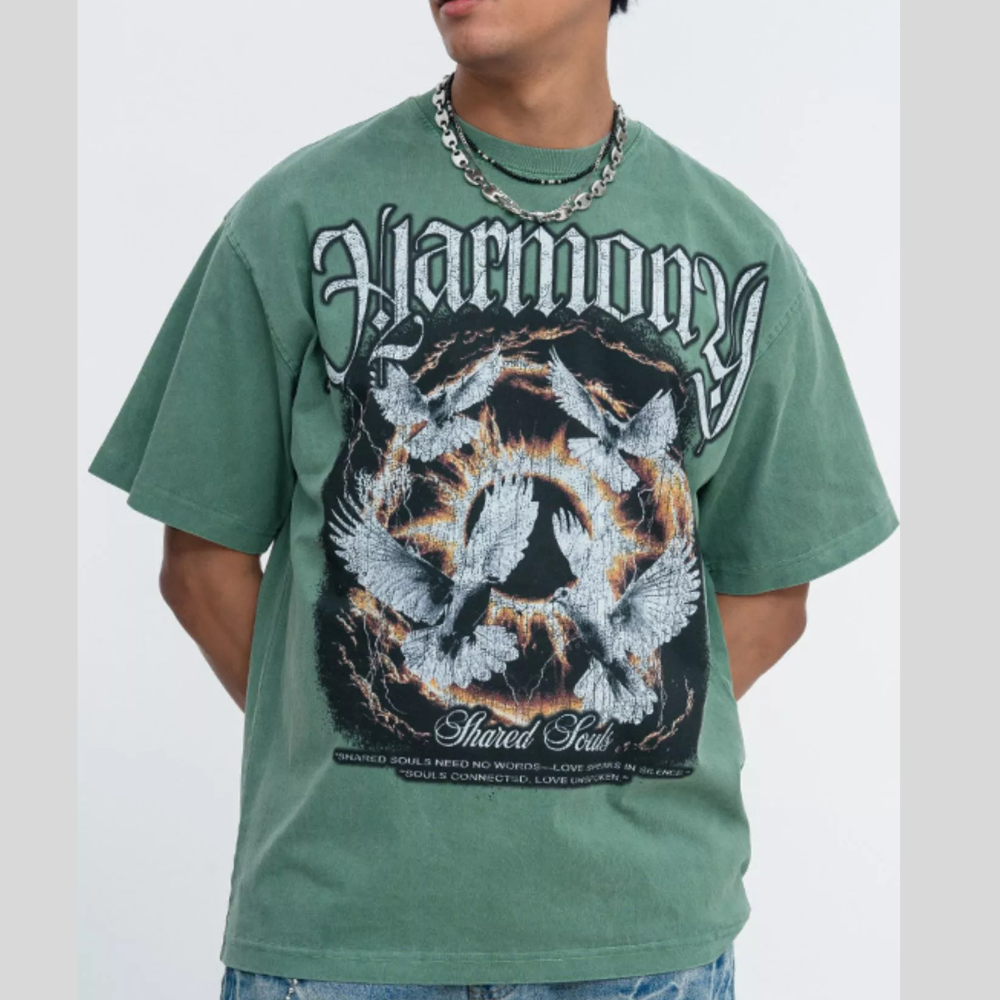 Men's Vintage Graphic Washed T-Shirt