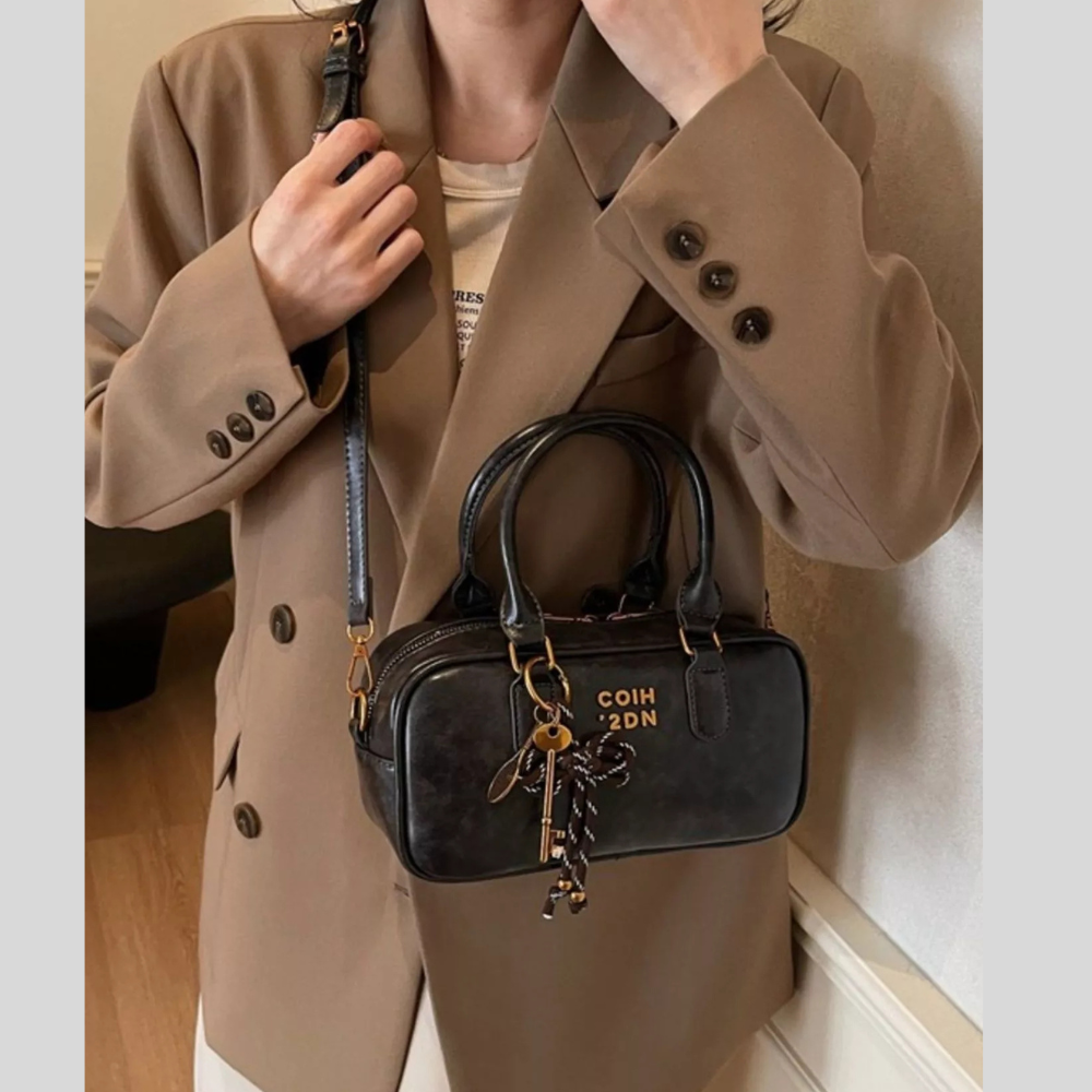 PU Leather Trendy Crossbody Bag