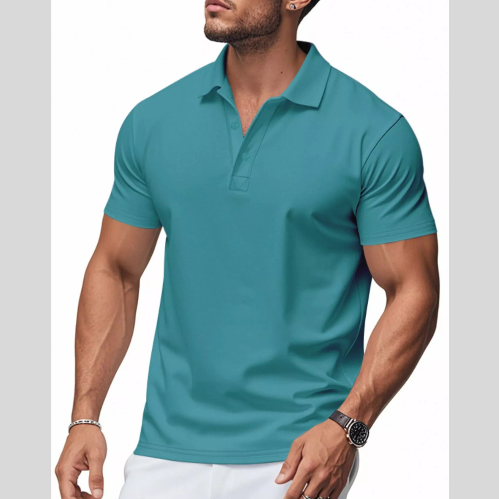 Men's Full Size Classic Fit Short Sleeve Polo Plus Size