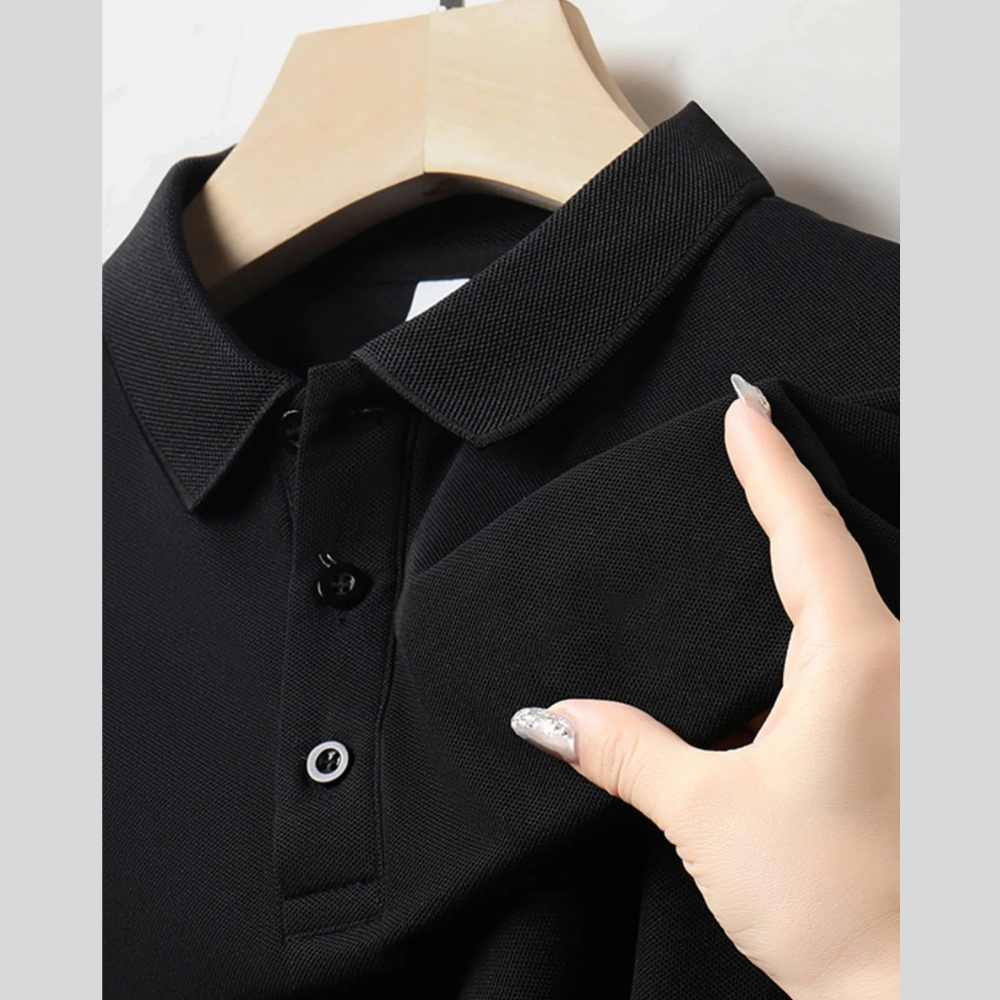 Men's Plus Size Short Sleeve Collared Neck Polo