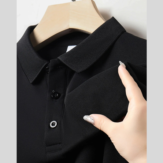 Men's Plus Size Short Sleeve Collared Neck Polo