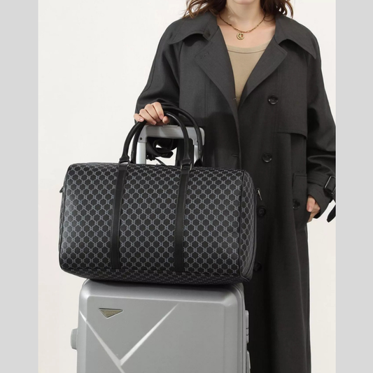 Geometric Pattern Travel Duffel Bag