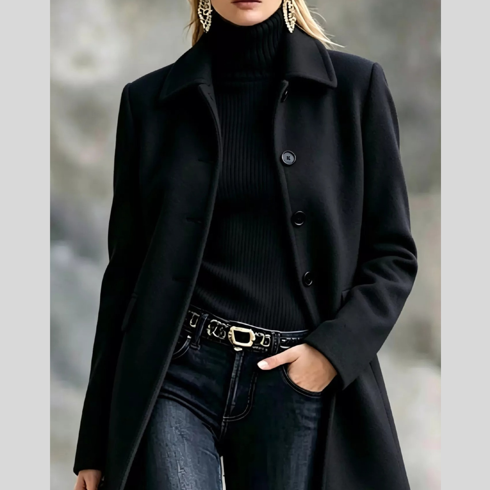 Single-Breasted Longline Coat