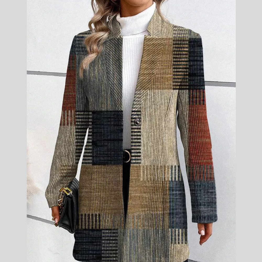 Full Size Long Sleeve Longline Outerwear Plus Size