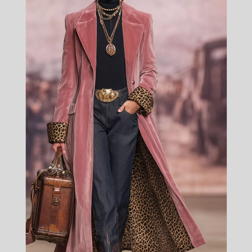 Full Size Button Up Longline Coat Plus Size