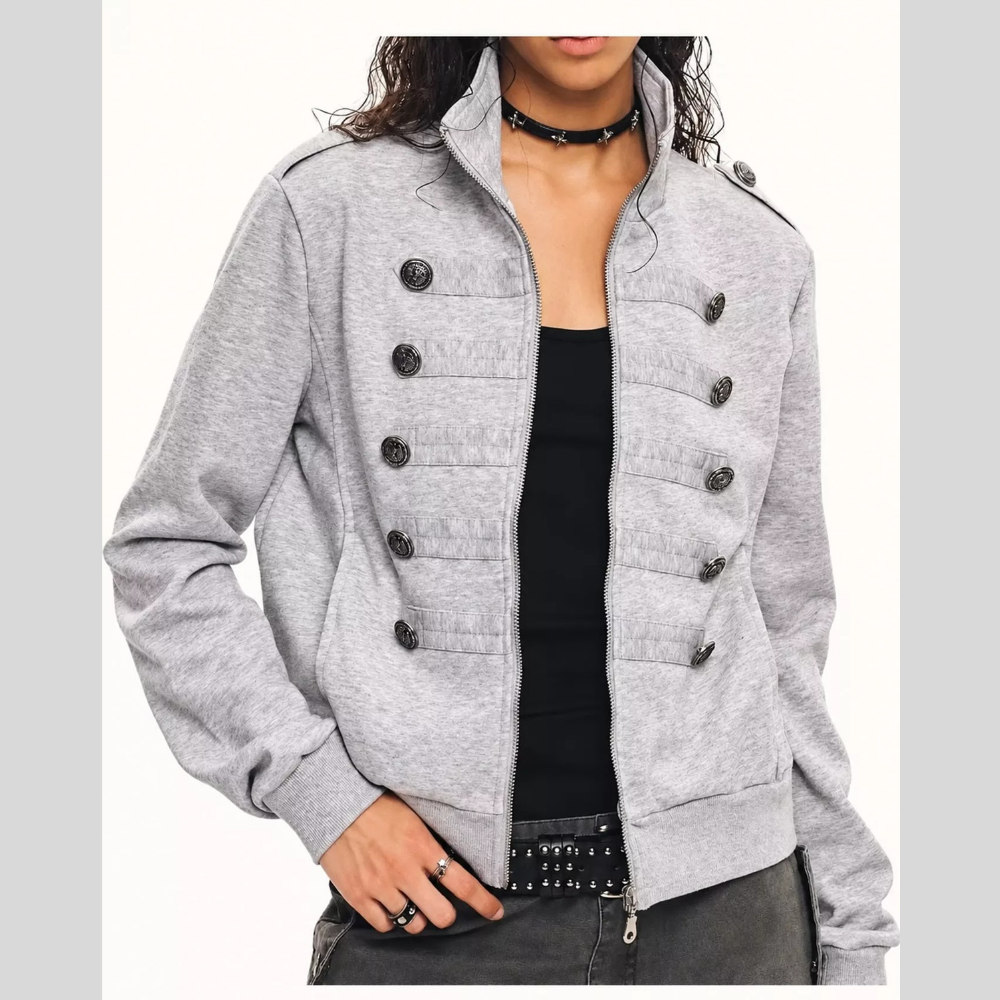 Zip Up Casual Long Sleeve Jacket
