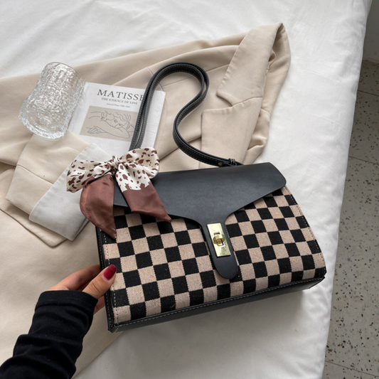 Large-capacity Women's Plaid Fashion Shoulder Bag