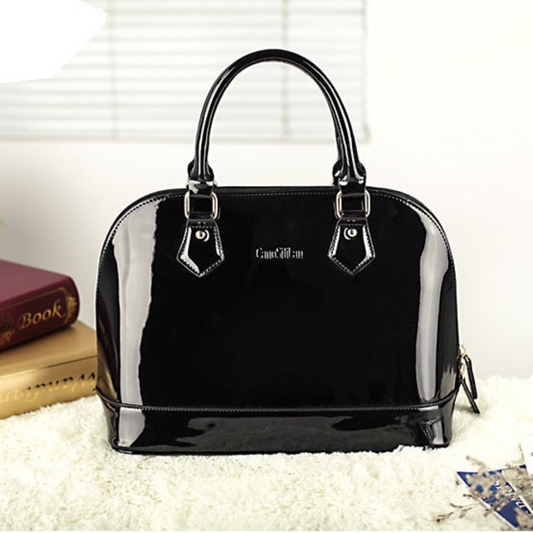 Leather Shiny Shell All-match One-shoulder Messenger Handbag