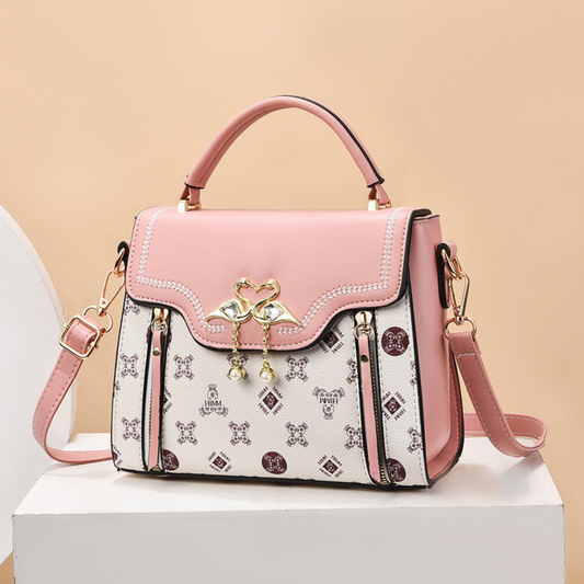 Fashion Printed Women's Portable Small Square Shoulder Bag