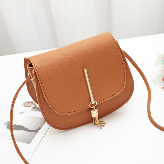 Women's Round Tassel Shoulder Bag