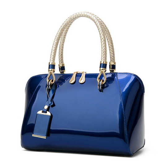 Patent Leather Shiny Fashion One-shoulder Diagonal Bag