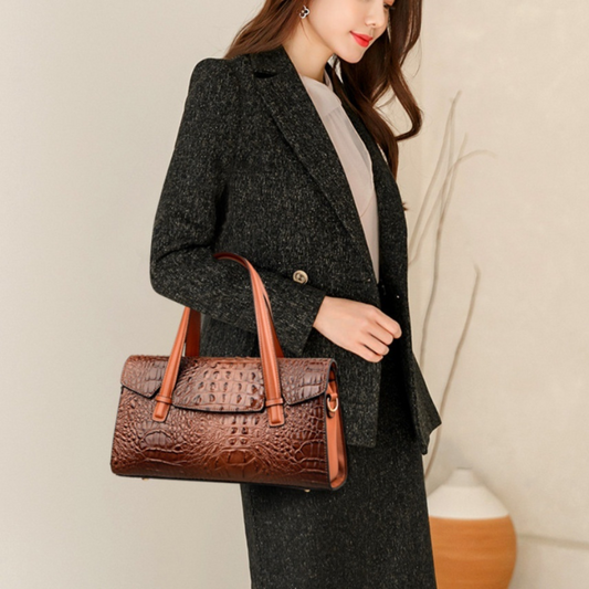 Soft Leather Fashion Large Capacity Shoulder Messenger Bag