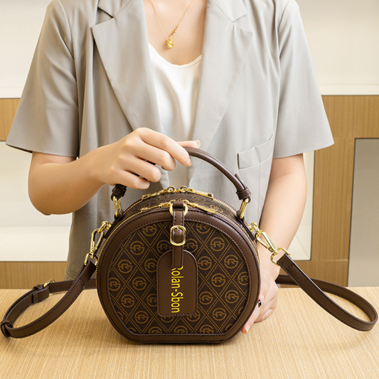 Fashion Small Round Bag Retro Handbag Commuter