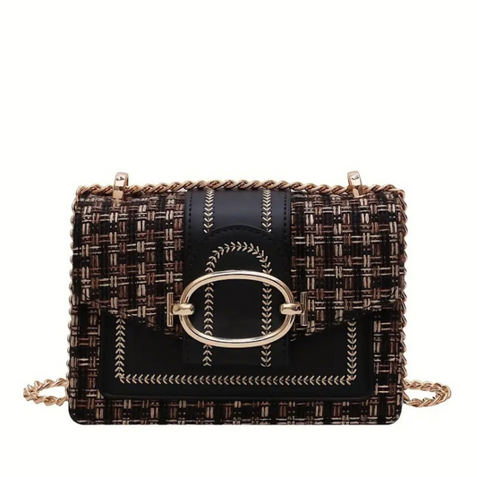 PU Crossbody Chain Small Bag