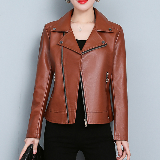 Leather Jacket Versatile Short Coat