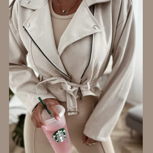 Zip Up Cropped Jacket