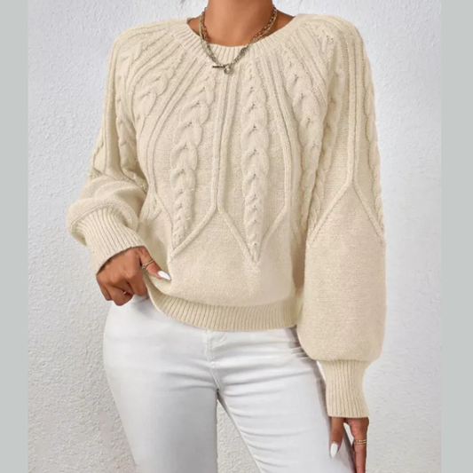 Cable Knit Long Sleeve Sweater