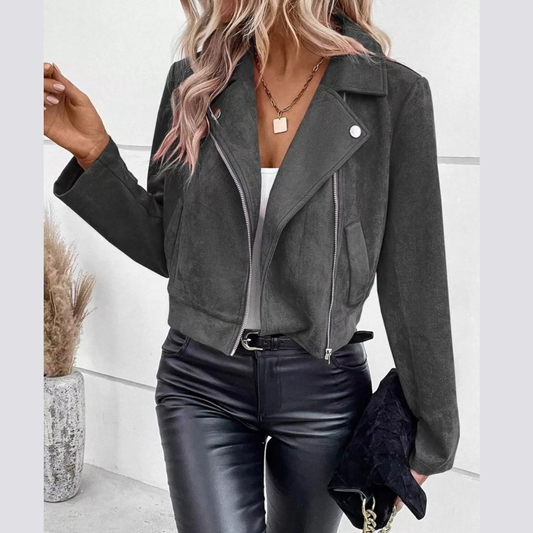 Zip Up Cropped Jacket