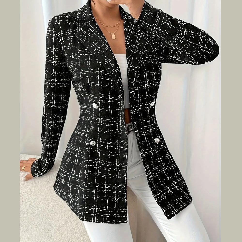 Tweed Double-Breasted Blazer