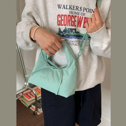 Casual Lightweight Solid Color Crossbody Bag