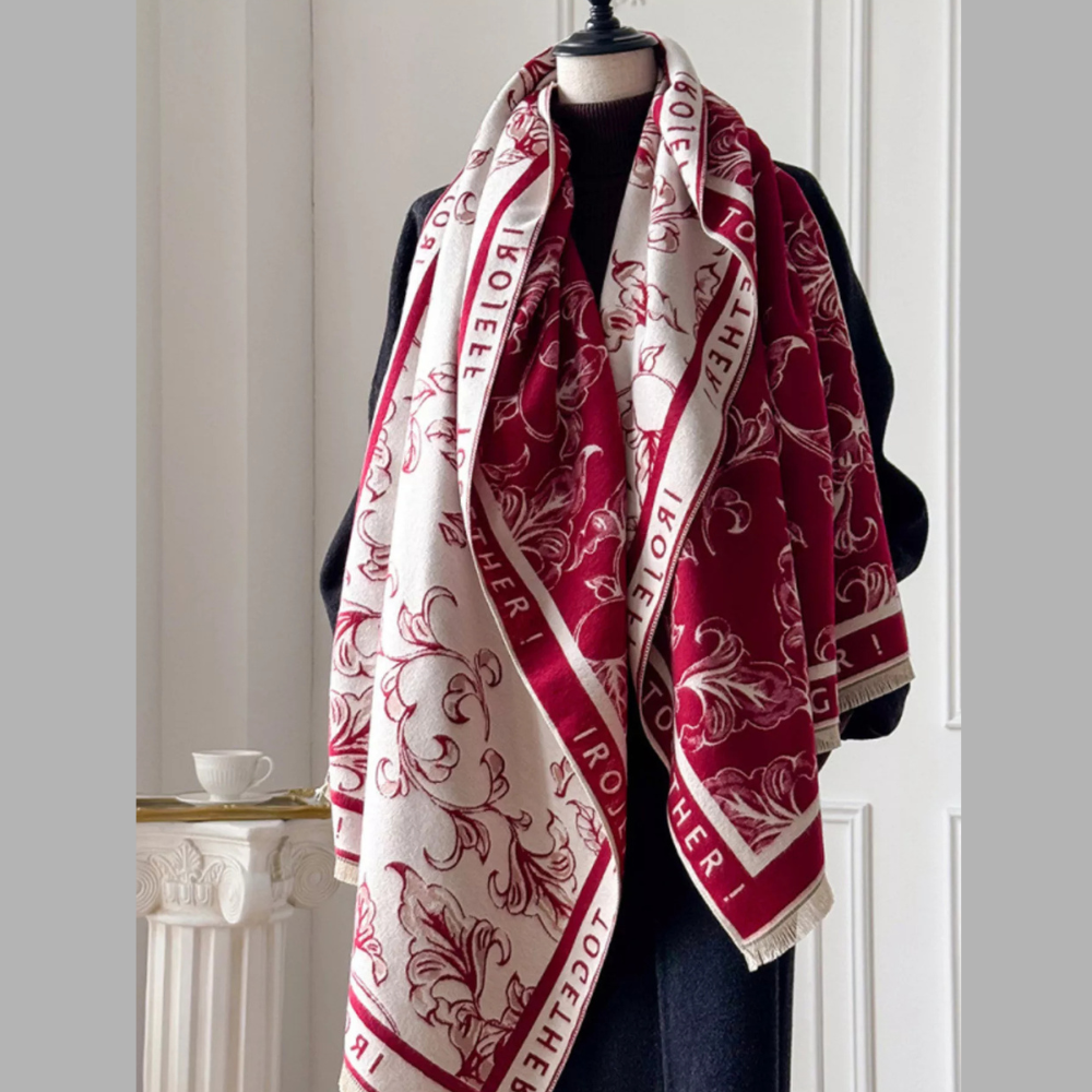 Raw Hem Winter Scarf