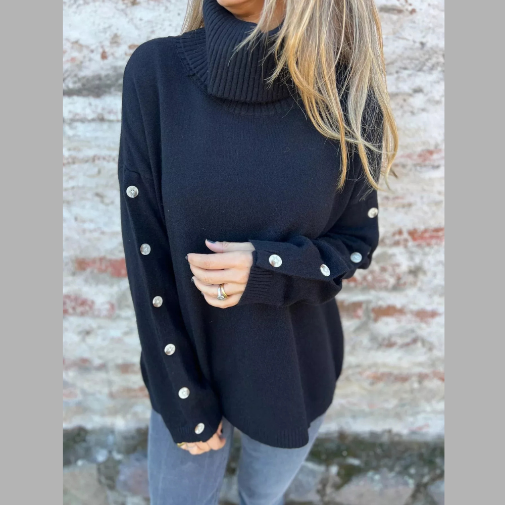 Full Size Turtleneck Long Sleeve Sweater Plus Size