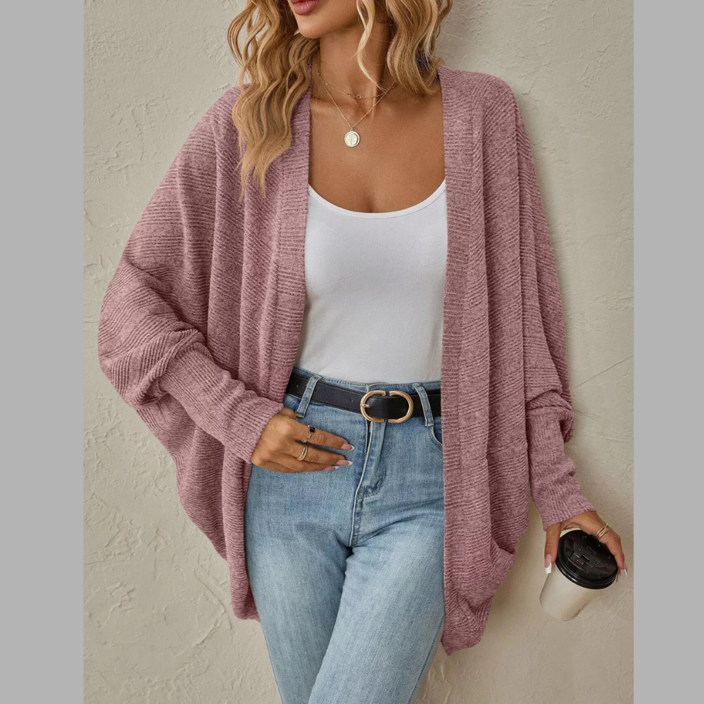 Cozy Oversized Open Front Knit Cardigan