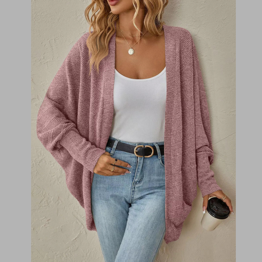 Cozy Oversized Open Front Knit Cardigan
