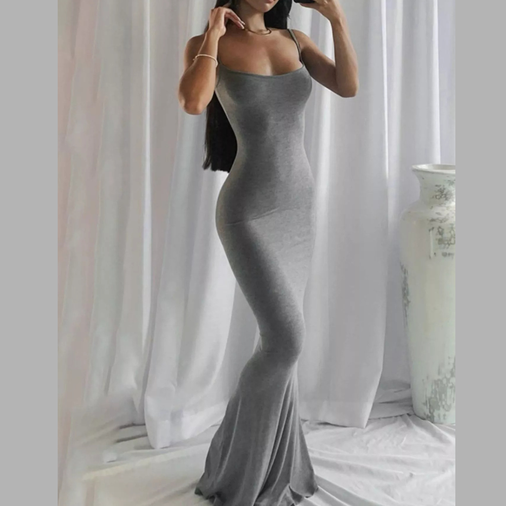 Spaghetti Strap Bodycon Maxi Dress